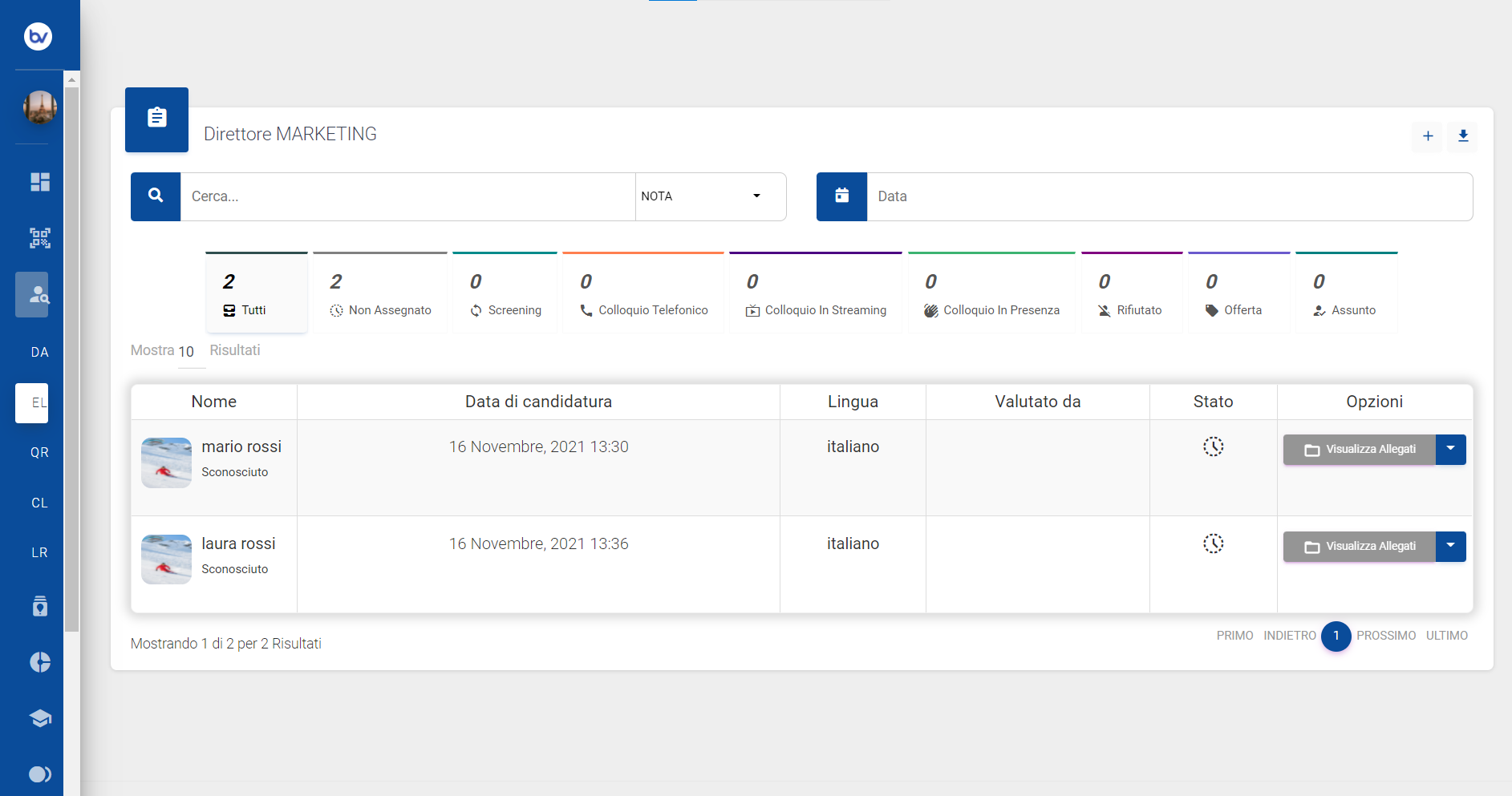 screenshot of bValue HR